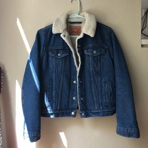 Levi denim Sherpa lined jacket